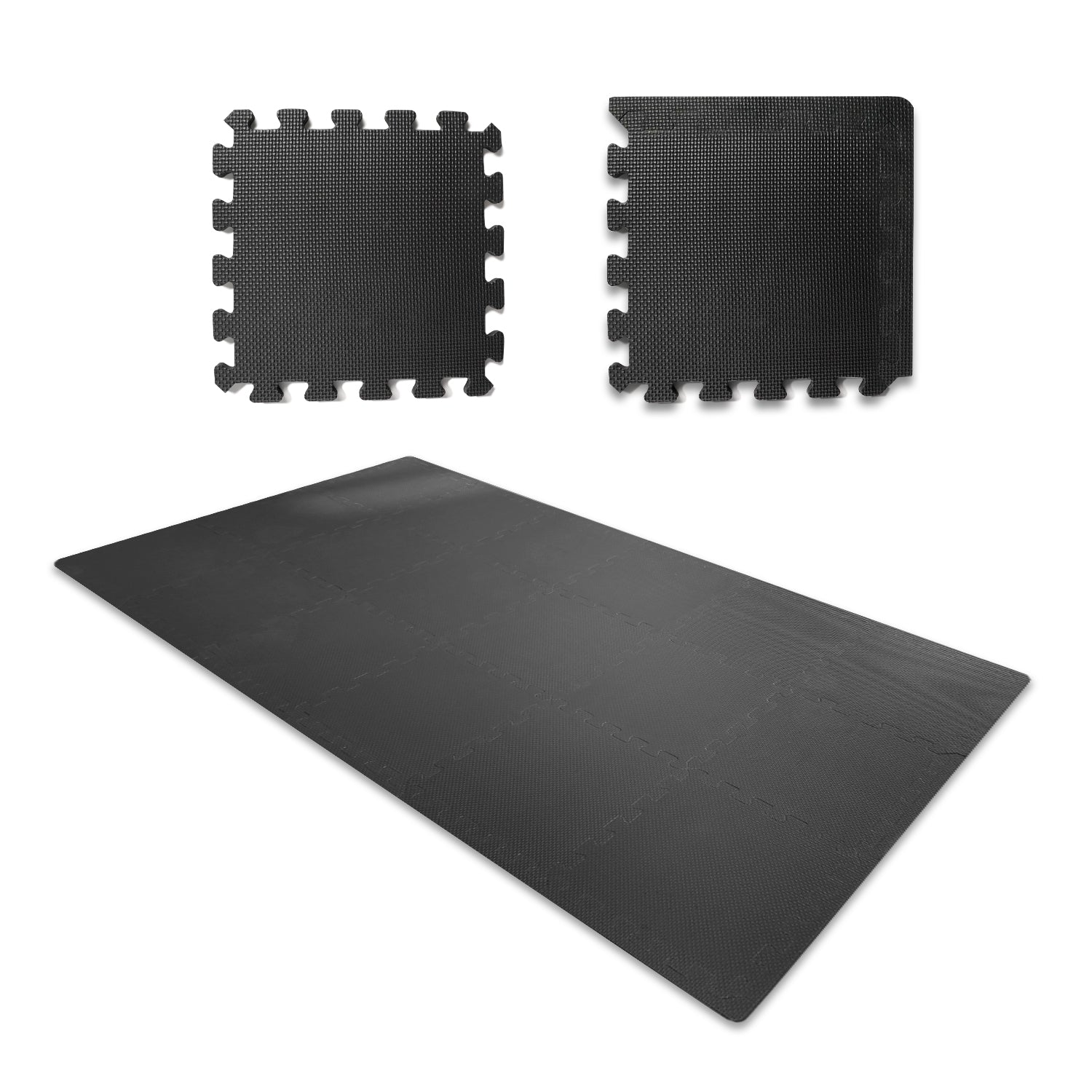 tappeto in gomma eva glitterato - nero 60x40