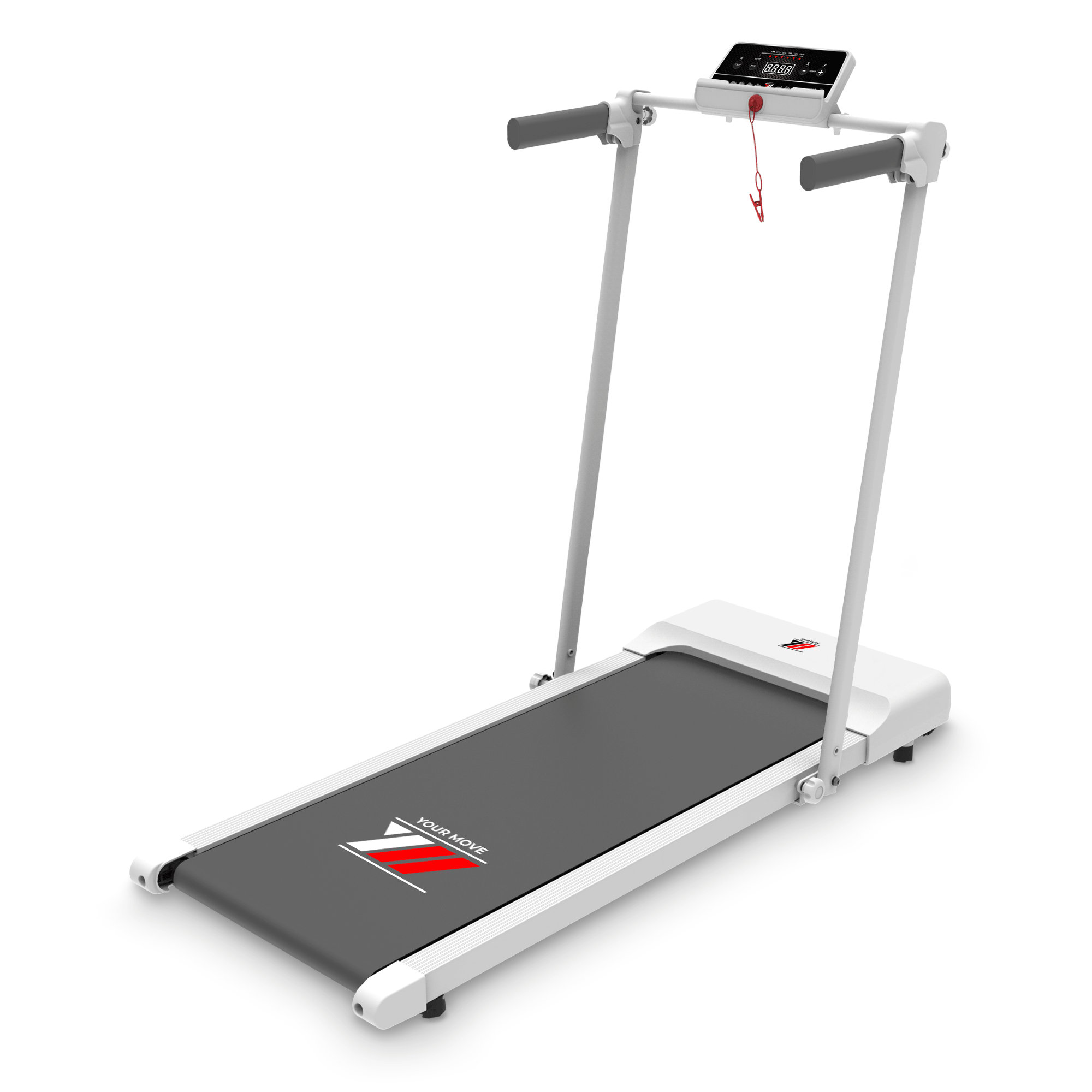 Tapis Roulant Elettrico Cozary Salvaspazio - Inclinazione 5%, 2-6 Km/h, Motore 2.5 HP Silenzioso, App E Telecomando