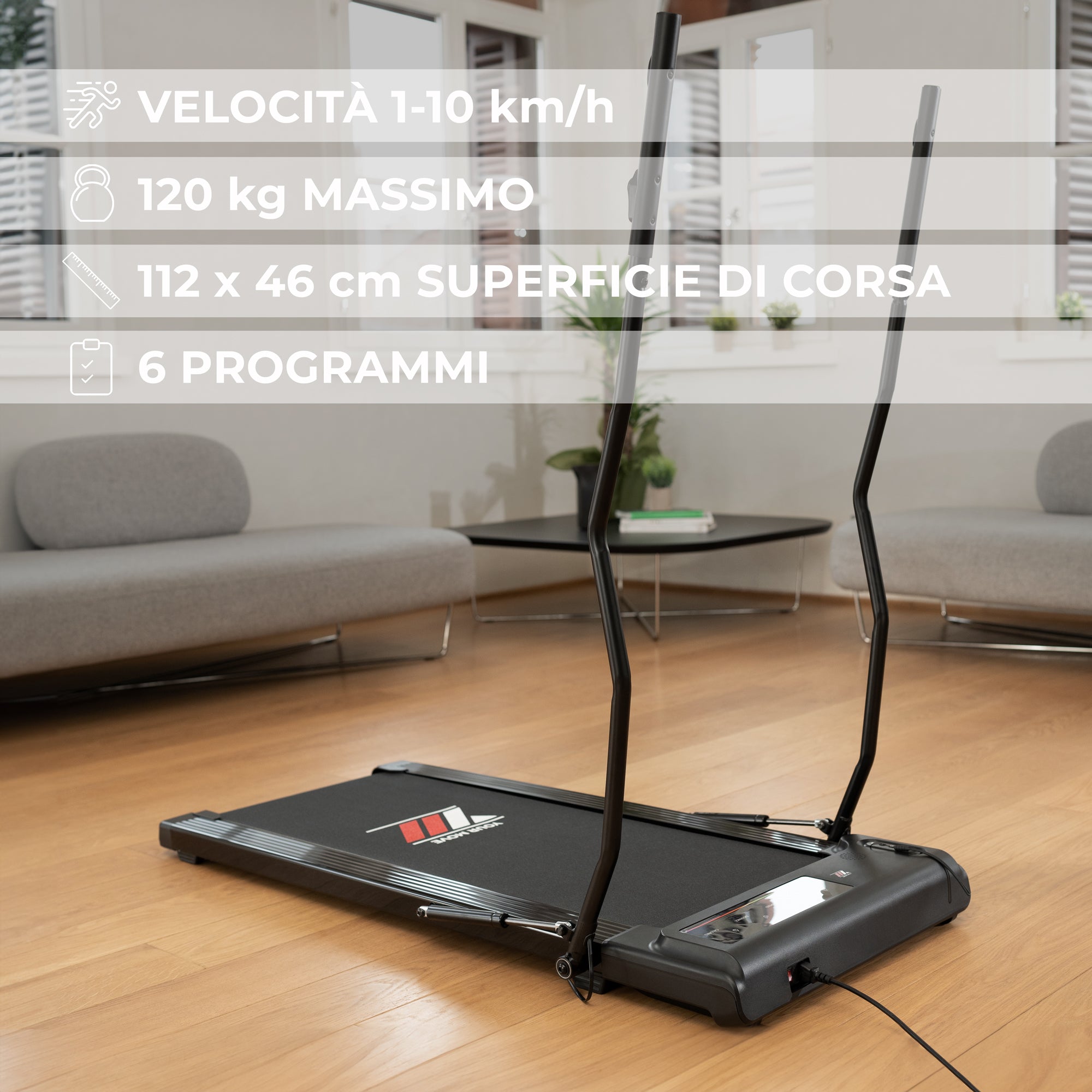 Your Move Nordic Walking | Tapis Roulant Elettrico 2 in 1 | Caratteristiche tecniche