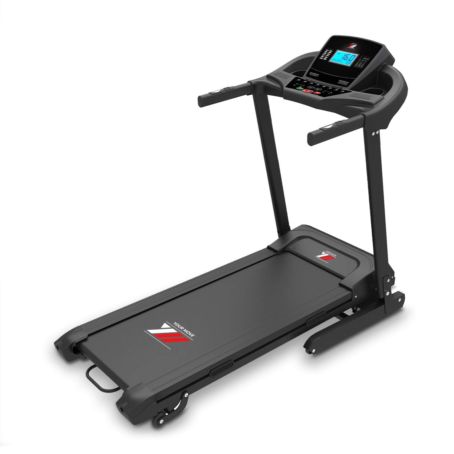 Tapis Roulant Elettrico TAP 160 - 16 Km/h, Inclinazione Automatica 15%, App Kinomap/Zwift, Pieghevole