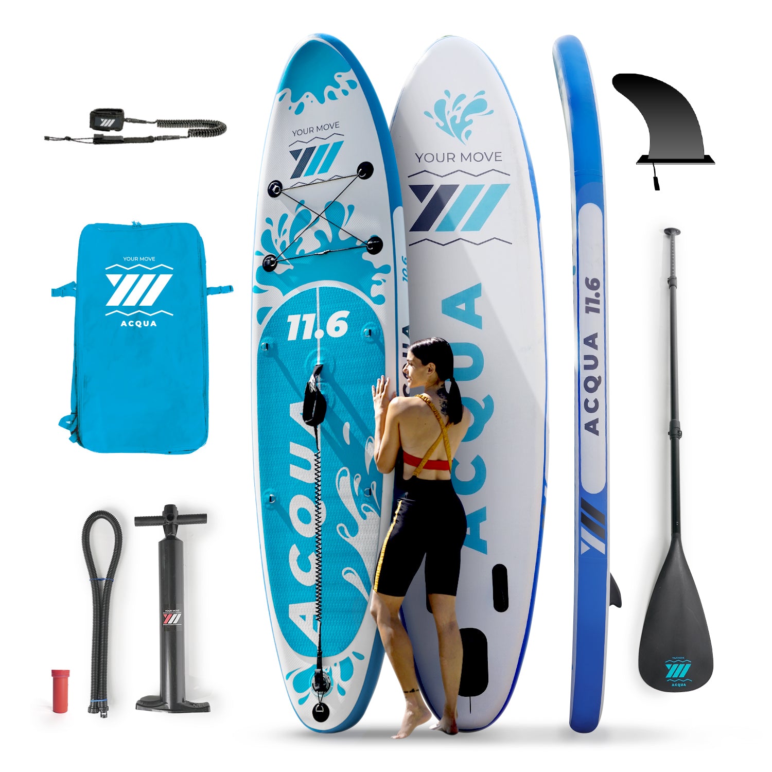 Tavola da paddle gonfiabile con pinna rimovibile, Tavola da surf gonfiabile con accessori per SUP 335x76x15cm Tavola da paddle gonfiabile con pinna rimovibile, Tavola da surf gonfiabile con accessori per SUP 335x76x15cm