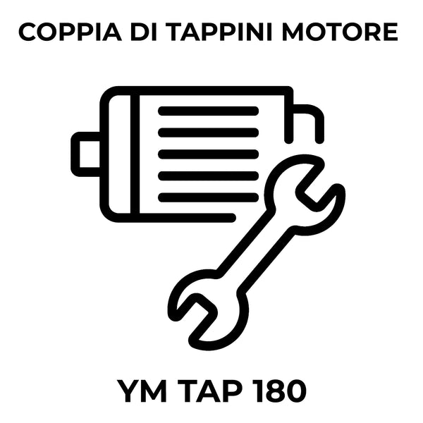 Coppia di tappini per motore YM TAP 180