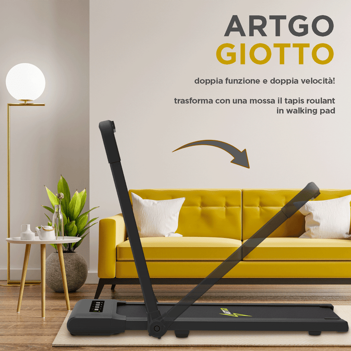 Tapis roulant elettrico 2in1 (tapis roulant e walking pad), doppia funzione e doppia velocità