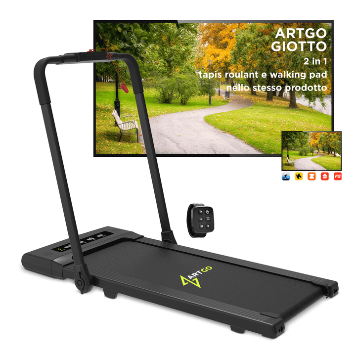 Tapis roulant elettrico 2in1 (tapis roulant e walking pad)
