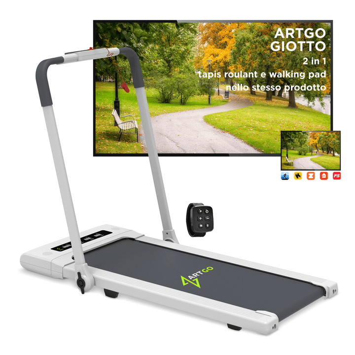 Tapis roulant ArtGo Giotto 2in1 10 km/h