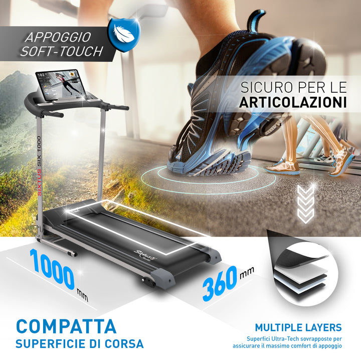 Tapis roulant elettrico Sixtus SIX-1000 