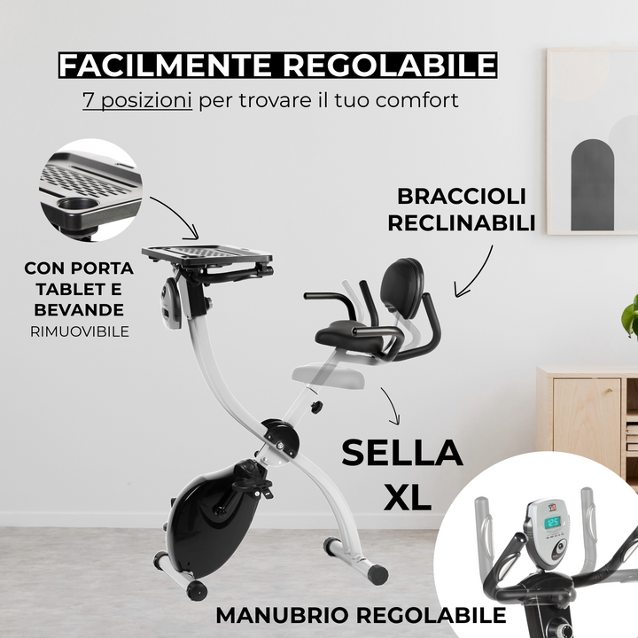 Cyclette pieghevole da casa Bike TOP | Facilmente regolabile