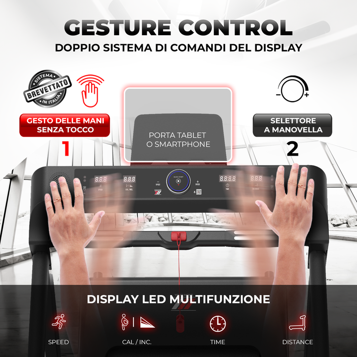 Gesture control, doppio sistema di comandi del display