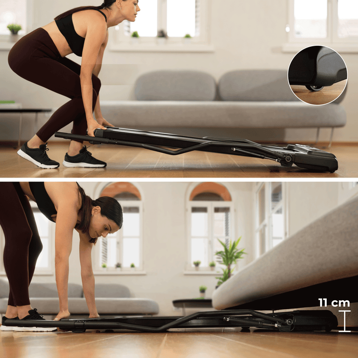 Your Move Nordic Walking | Tapis Roulant Elettrico 3 in 1 | Un solo prodotto, tre allenamenti | Prodotto comodo da spostare, dotato di rotelline, e molto fino quando chiuso (solo 11 cm di spessore)