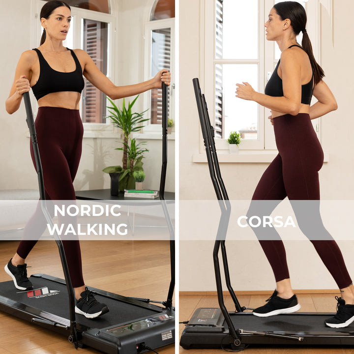 Your Move Nordic Walking | Tapis Roulant Elettrico 2 in 1 | Corsa e Nordic walking
