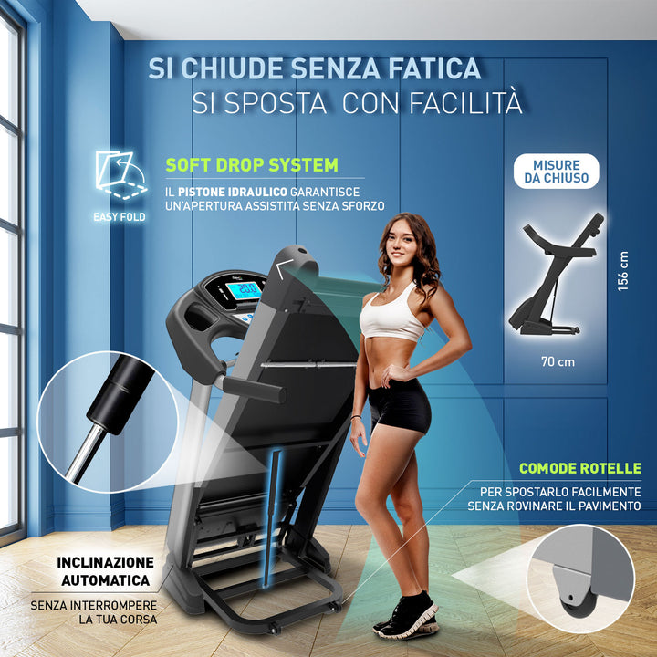 Tapis roulant elettrico Sixtus SIX 3000 - con inclinazione idraulica