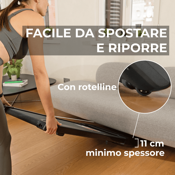 YM WALKING PAD, Telecomando a Orologio, 6 Programmi - Nero