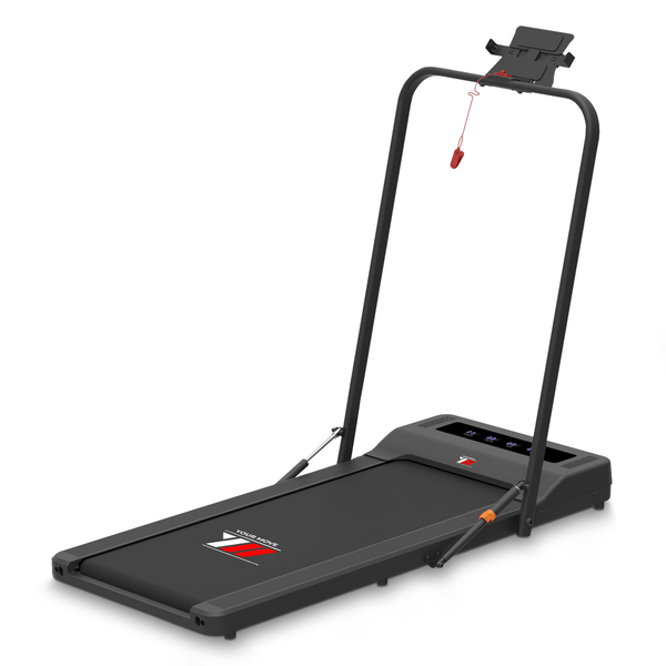 Your Move WALKING PAD SMART Nero, Tapis roulant elettrico 2-in-1, per camminate lente e veloci (in versione ‘slim’), oppure, per la corsa fino a 10 km/h alzando il manubrio