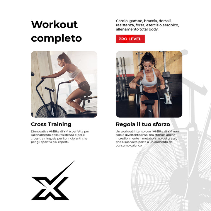 Air Bike AB Extreme professional | Your Move | La palestra a casa tua | Per un workout completo