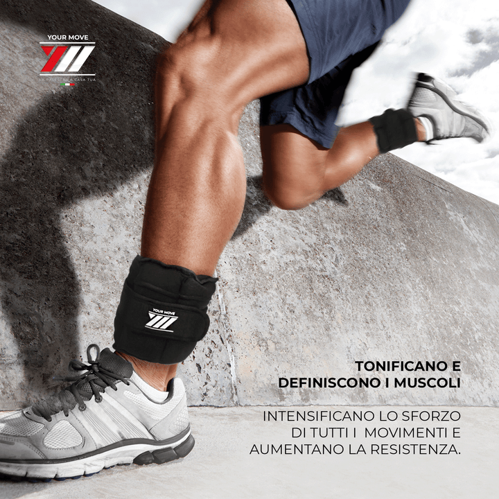 Cavigliere Con Pesi Regolabili DH-FitLife Set 2 - 2x2,5kg O 2x4,5kg, Per Allenamento Gambe E Braccia - Foto 4