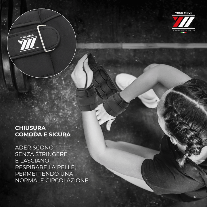 Cavigliere fino a 2,5 kg | Your Move | Chiusura comoda e sicura