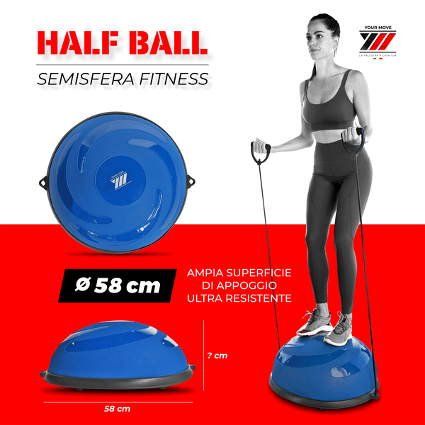 Semisfera equilibrio con bande elastiche