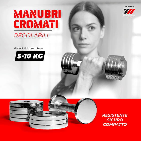 Manubrio singolo regolabile fino a 10 kg