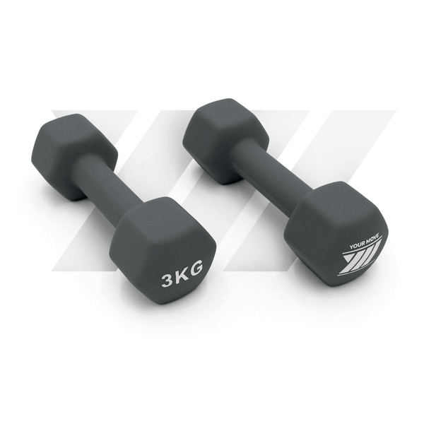Haltères (x2) 3kg néoprène