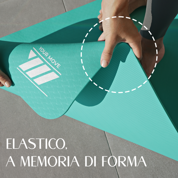 Tappetino per yoga TPE blu