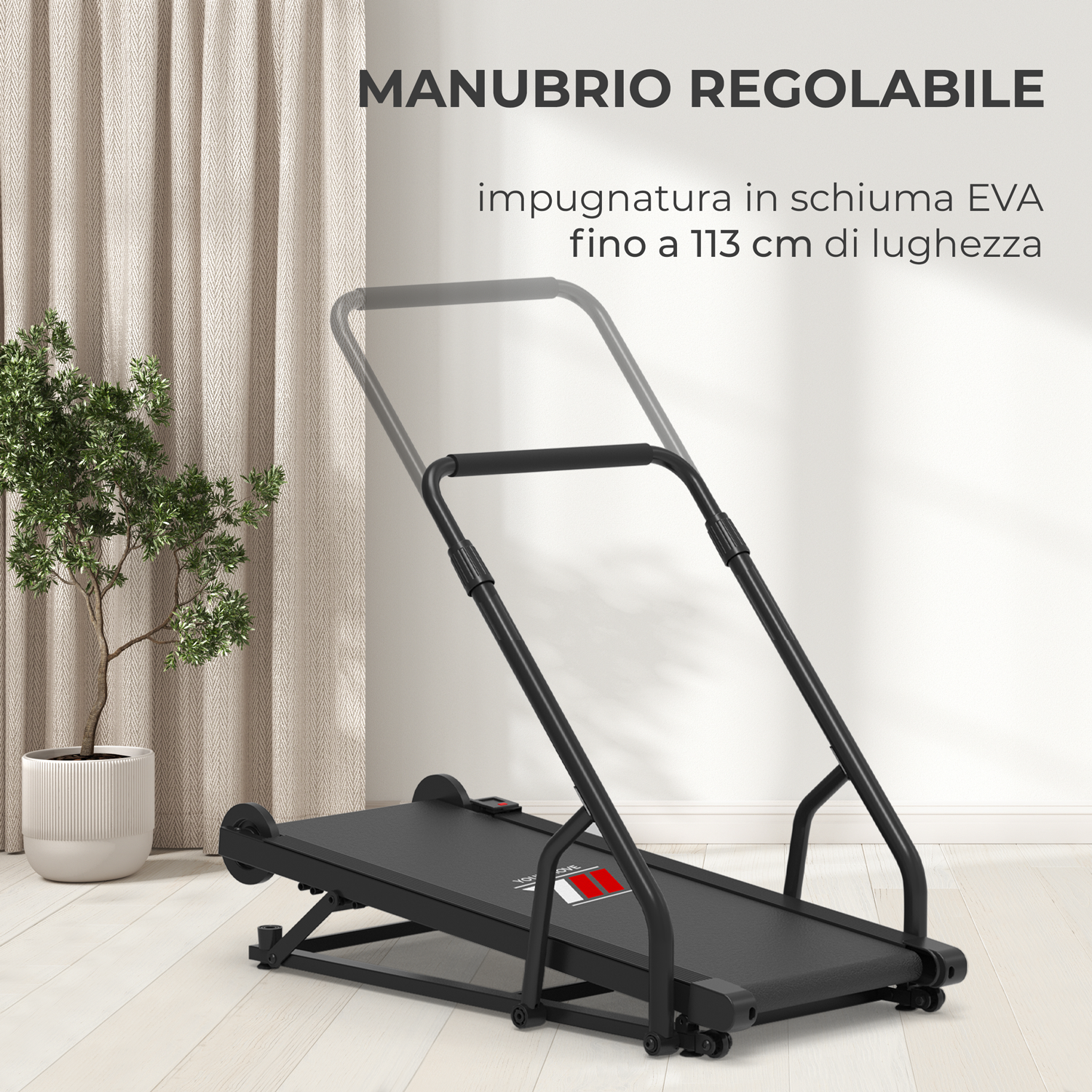 Tapis Roulant Pieghevole Con Inclinazione 14% – Walking Pad Silenzioso 1-6 Km/h – Schermo LCD E Luci LED – Per Casa E Ufficio