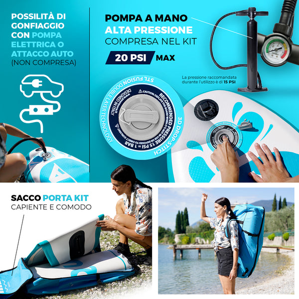 Sup board gonflable 350cm blanc