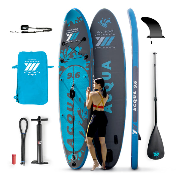 Tavola da sup gonfiabile 290 cm grigio