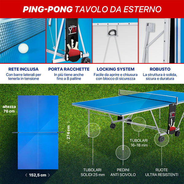 Tavolo da Ping Pong da esterno professionale