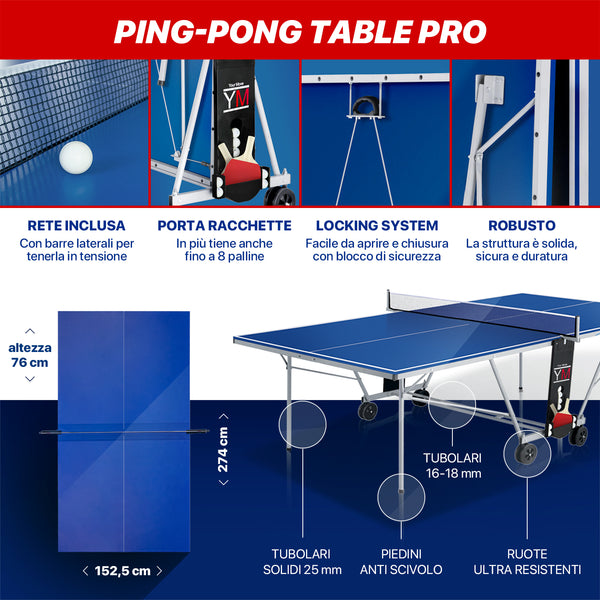 Tavolo da Ping Pong da interno professionale