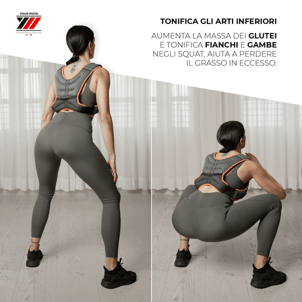Gilet lesté avec poids de 5 kg