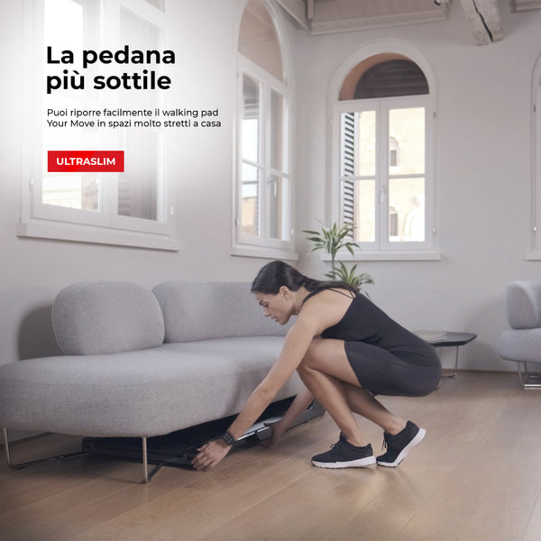 Tapis Roulant WALKING PAD HAND Smart Control 10 km/h Super Slim APP Bluetooth Altoparlanti integrati